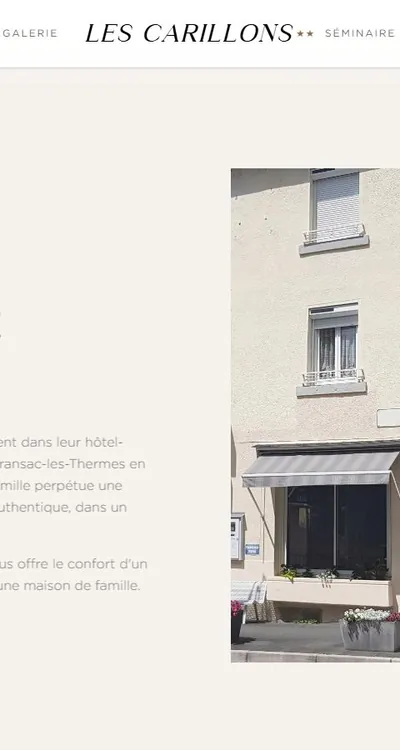 Aperçu Hôtel Les Carillons, vue 2